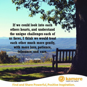 Have you tried to look into another’s heart for understanding?