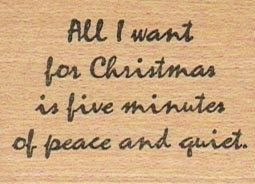 Christmas quote Wood mounted rubber stamp Card supplies humor number ...