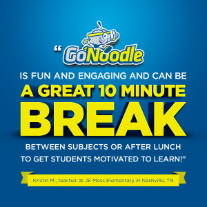 GoNoodle is fun and engaging and can be a great 10 minute break ...