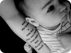 arm quote baby tattoo 1 9 0 9 arm smile