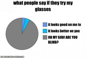 When People Try My Glasses | Funny Pictures and Quotes