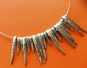 Quotes on Fork Tines Silverware NecklaceMADE TO ORDER by SpoonerZ, $49 ...