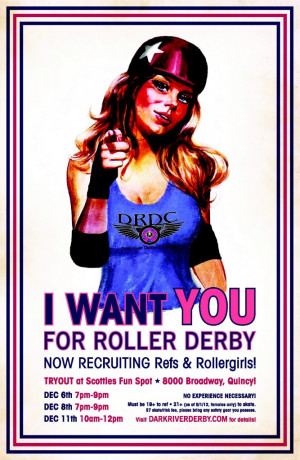 ... first all female roller derby squad the dark river derby coalition