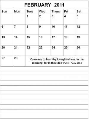 Blank, printable calendars with motivational sayings -