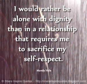 ... my self-respect. ~Mandy Hale | Share Inspire Quotes - Inspiring Quotes