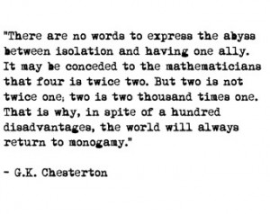 Chesterton love and marriage q uote vintage typewriter print ...