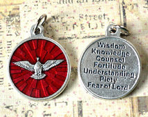 Confirmation Medal Holy Spirit Me Dal Italian 3 4 Gifts Of The