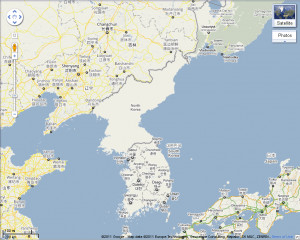 Blank Map North And South Korea