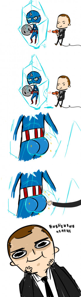 Captain America butts avengers my drawings Coulson