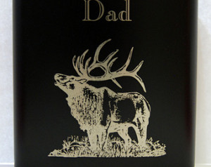 Elk, Flask, Engraved Flask, Personalized Flask, Hip Flask, Gifts for ...