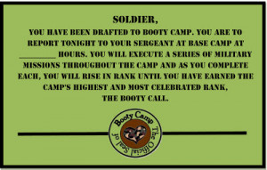 Booty Camp - Your Soldier Has Been Drafted