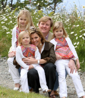 Prince Willem-Alexander of Orange, Princess Maxima,Princess Catherina ...