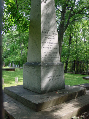 Gravestone of Thomas Jefferson