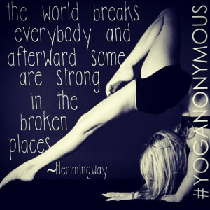 Beautiful yoga & quote. #yoganonymous