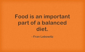 balanced diet quote