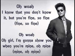 Bruno Mars Treasure Lyrics