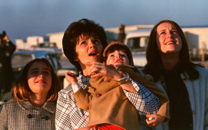 Marilyn Lovell, with three of her children, watches from Cape ...