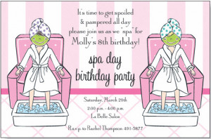 Nail Polish Spa Party Invitation