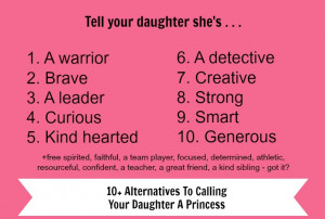 ... to calling your daughter a princess and kicking 
