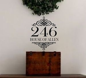 Personalized-House-Numbers-Vinyl-Wall-Decal-Wall-Quotes-Words-for-the ...