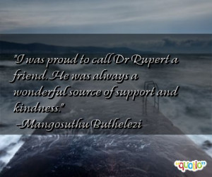 was proud to call Dr Rupert
