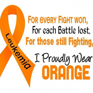 Encouraging quote for this who fought or who are fighting leukemia.