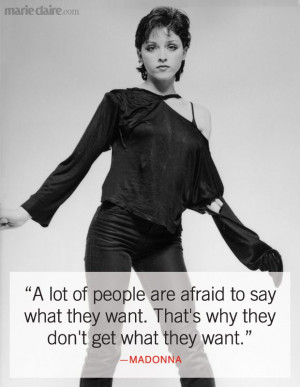 Madonna Quotes - Inspirational Women Quotes - Marie Claire