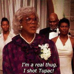 ... Madea in the wedding scene of the movie 