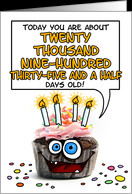 Happy birthday - 57 years old card - Product #277768