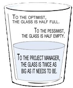 Friday Funny: Project Managers – Glass Half Full or Half Empty?