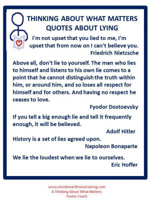 QUOTES ABOUT LYING | Emotional Fitness