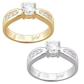 Engraved Brilliant Promise Ring I adore the saying on the inside!!!