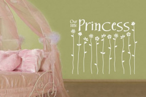 Our little princess 23x28 Vinyl Lettering Wall Quotes Words Sticky Art