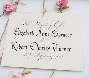 Wedding Calligraphy, Quotes and Signs