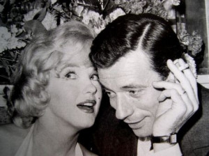 Photo - Portrait d'Yves Montand et Marilyn Monroe