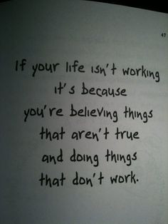 what do you think you're believing that's false? what do you think you ...