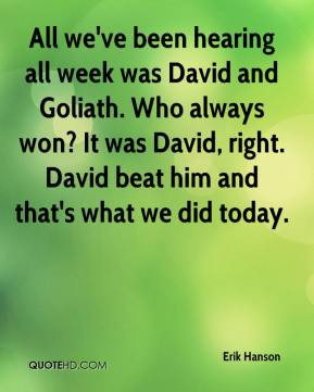 David and Goliath Quotes