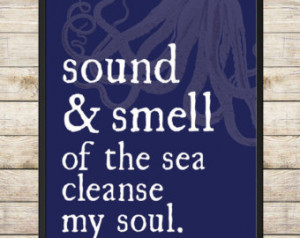 Sound & Smell of the Sea Cleanse My Soul 8X10 INSTANT DOWNLOAD ...