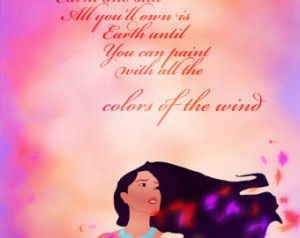 pocahontas... colors of the wind.. digital file.. ...