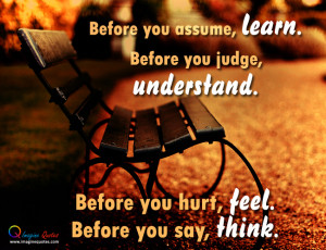 Before You Assume Quotes