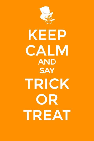 Say trick or treat