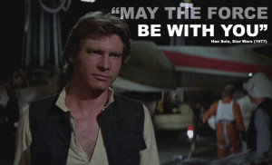 ... Solo absolutely nails the iconic movie quote in Star Wars: A New Hope