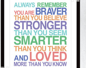 ... and smarter than you think and loved more than you know nursery quote