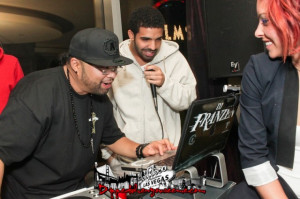 Drake and DJ Frazen held a private party at the Palms Hardwood suites ...