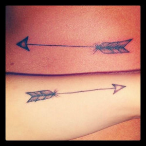 friendship arrow tattoos friendship arrow tattoos arrow tattoos ...