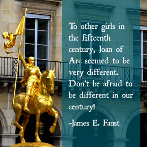 To other girls in the fifteenth century, Joan of Arc seemed to be very ...