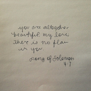 ... beautiful my love there is no flaw in you song of solomon 4 7