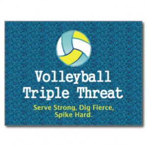 TOP Volleyball Triple Threat Post Card