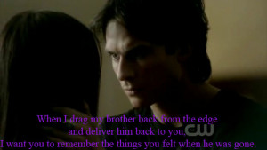Season 4 Damon And Elena Quotes ~ Damon Salvatore Quotes - Vampire ...
