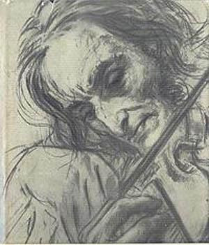 Niccolò Paganini anonymous drawing